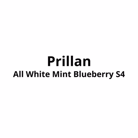 Prillan All White Mint Blueberry S4 - 10 stk