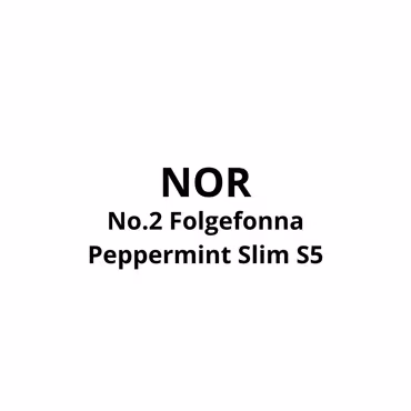 NOR No.2 Folgefonna Peppermint Slim S5 - 10stk