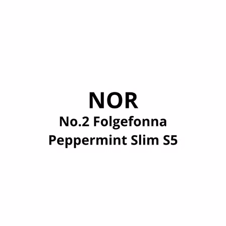NOR No.2 Folgefonna Peppermint Slim S5 - 10stk