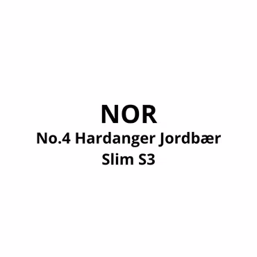NOR No.4 Hardanger Jordbær Slim S3 - 10stk