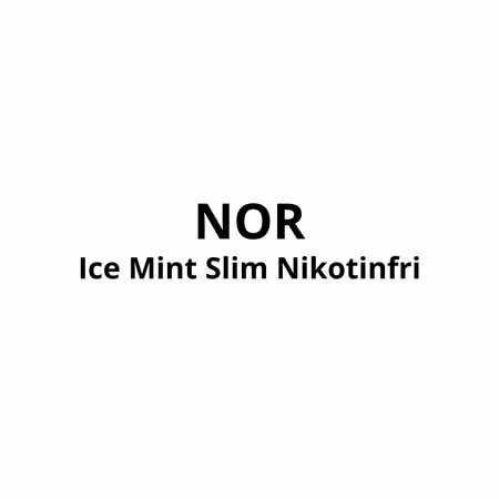 NOR Ice Mint Slim Nikotinfri - 10stk