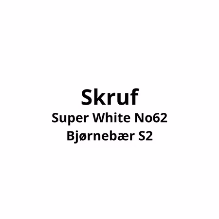Skruf Super White No62 Bjørnebær S2 | 10stk - 869,-