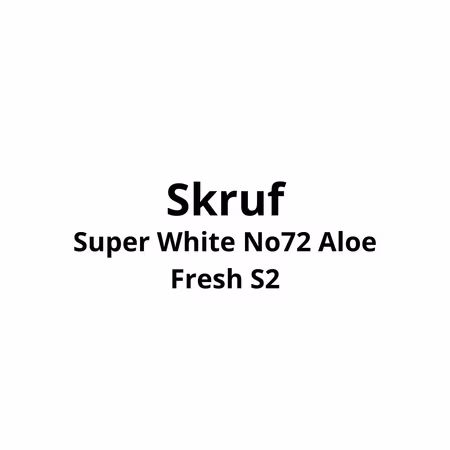 Skruf Super White No72 Aloe Fresh S2 | 10stk - 869,-
