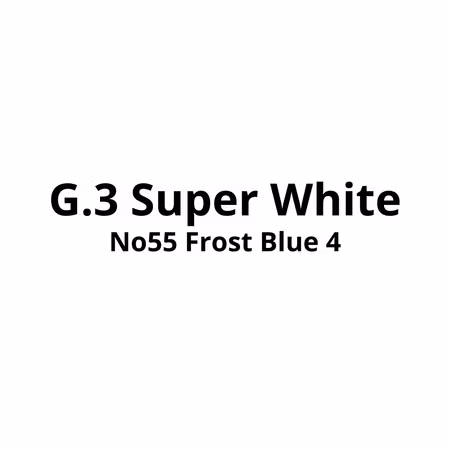 G3 Super White No55 Frost Blue 4 | 10stk - 889,-