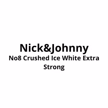 Nick & Johnny No8 Crushed Ice White Extra Strong | 10stk - 869,-