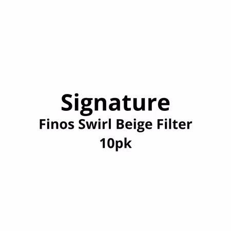 Signature Finos Swirl Beige Filter 10pk x 10stk Kartong - 1199,-