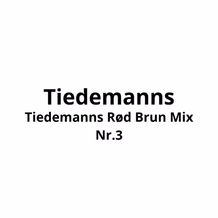 Tiedemanns Rød Brun Mix Nr.3 5pk 367,80,- pr pk
