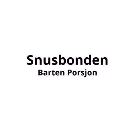Snusbonden Barten Porsjon | 10 stk - 989,-