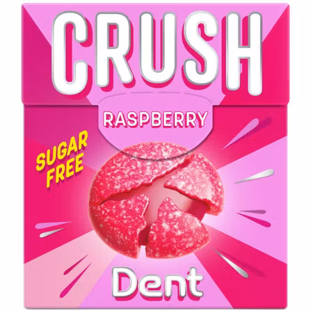 Dent Crush Bringebær Sukkerfri 25g
