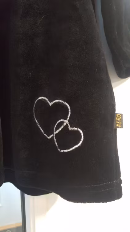 Svart velour klänning Fry från Me Too-