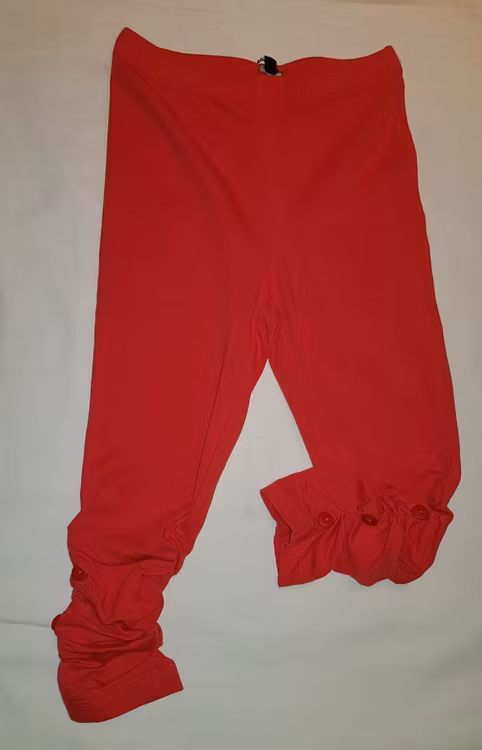 Röda capri leggings Cleva-043 från Kids Up.