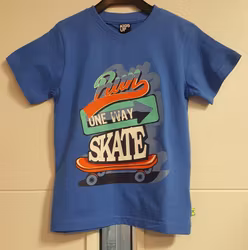 Blå t-shirt Brian-08 från Kids Up.