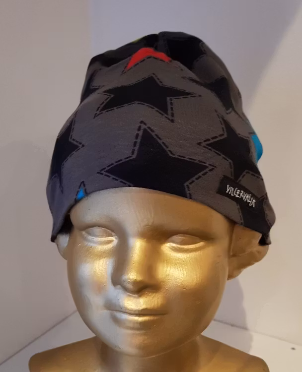 Grå mössa Beanie 141AS från Villervalla-