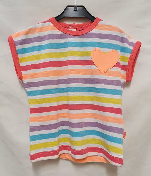 Randig t-shirt Fany med hjärta från Me Too.