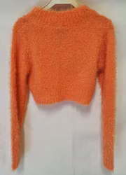 Aprikos fluffig bolero Ann-51 från Kids Up-