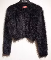 Svart fluffig bolero Boline-56 från Me Too-