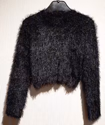 Svart fluffig bolero Boline-56 från Me Too-
