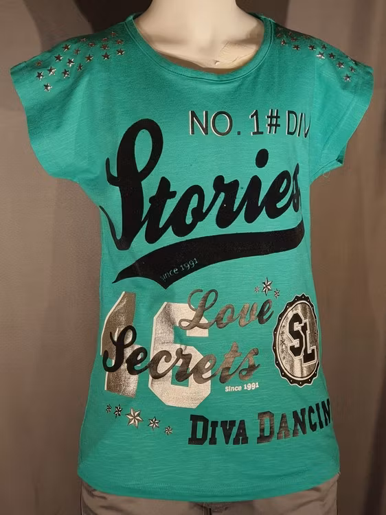 Grön t-shirt Bine-616 från D-XEL.