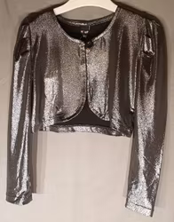 Silvrig bolero Pynt-07 från Kids Up-