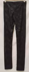 Svarta glansiga leggings Karoline-406 från D-XEL.