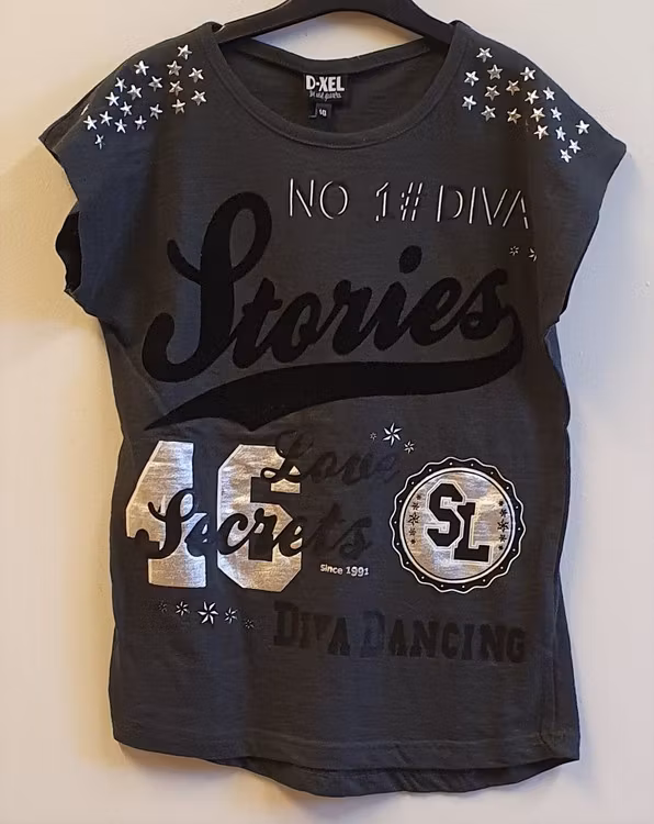Grå t-shirt Bine-616 från D-xel