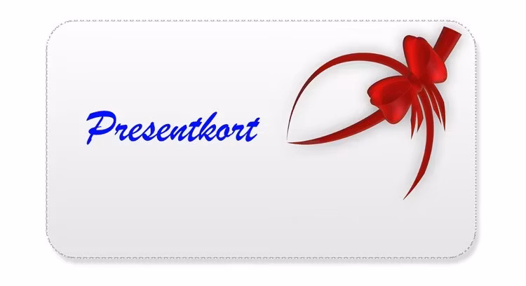 Presentkort, olika valörer