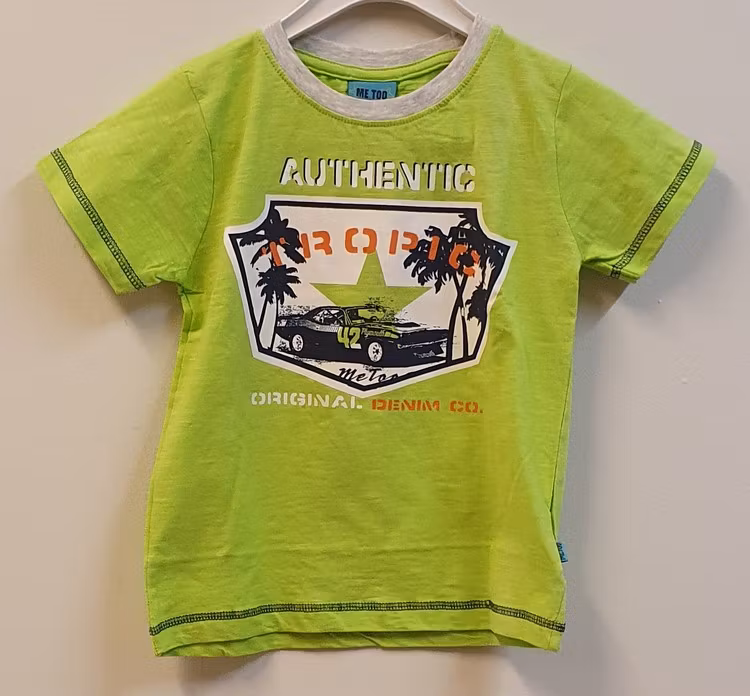 Limegrön t-shirt Peik-54 från Me Too.