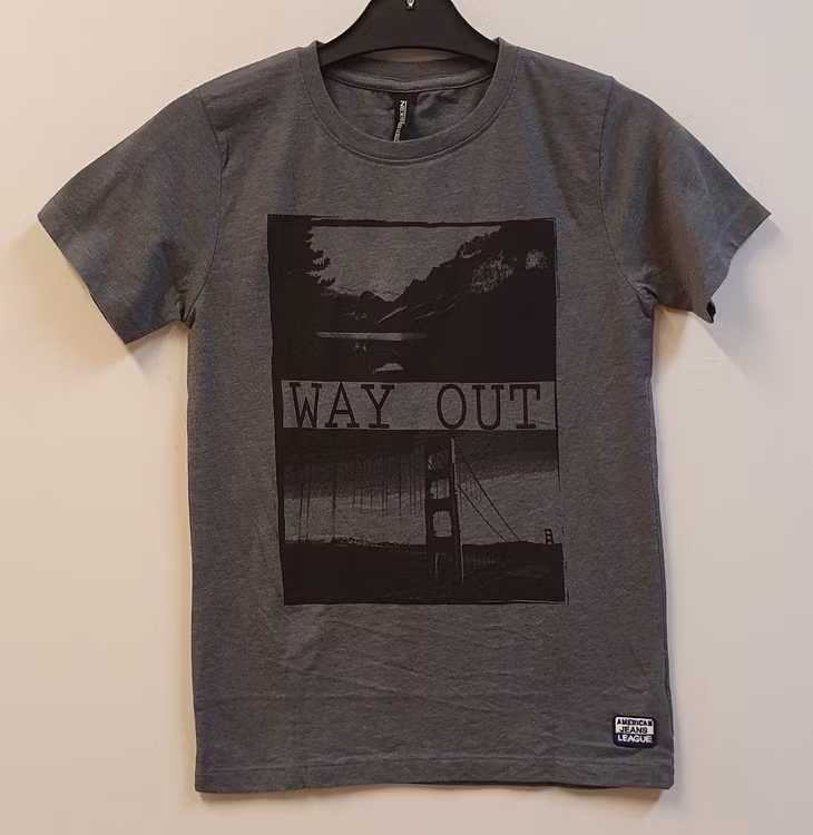 Grå t-shirt Novar-25 från Next Level.