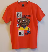 Röd t-shirt Felix-068 från D-XEL/DWG.