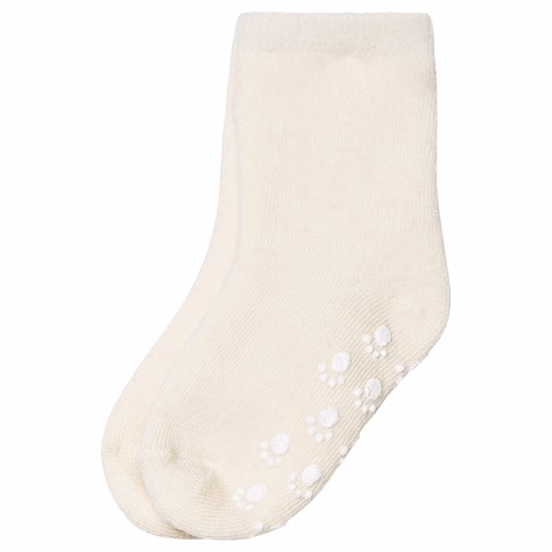 Offwhite ull socka Anti Slip från Joha