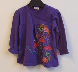Lila tunika Sacrlet mini LS från Me Too