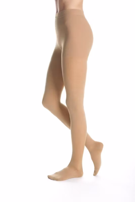 Strumpbyxor med stöd från Maxis Micro, brun. Lårvidd < 73 cm