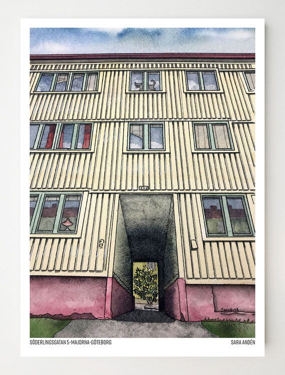Söderlingsgatan 5 Konstkort