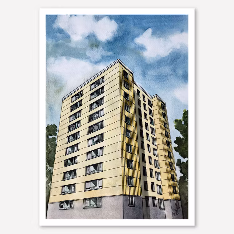 Höstvädersgatan miniprint