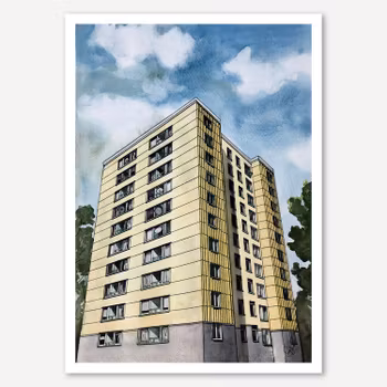 Höstvädersgatan miniprint