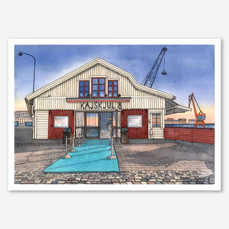 Kajskjul 8 miniprint