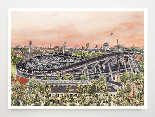 Ullevi liggande Konstkort