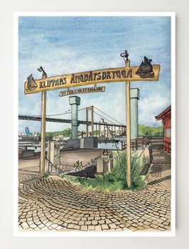 Ångbåtsbryggan Konstkort