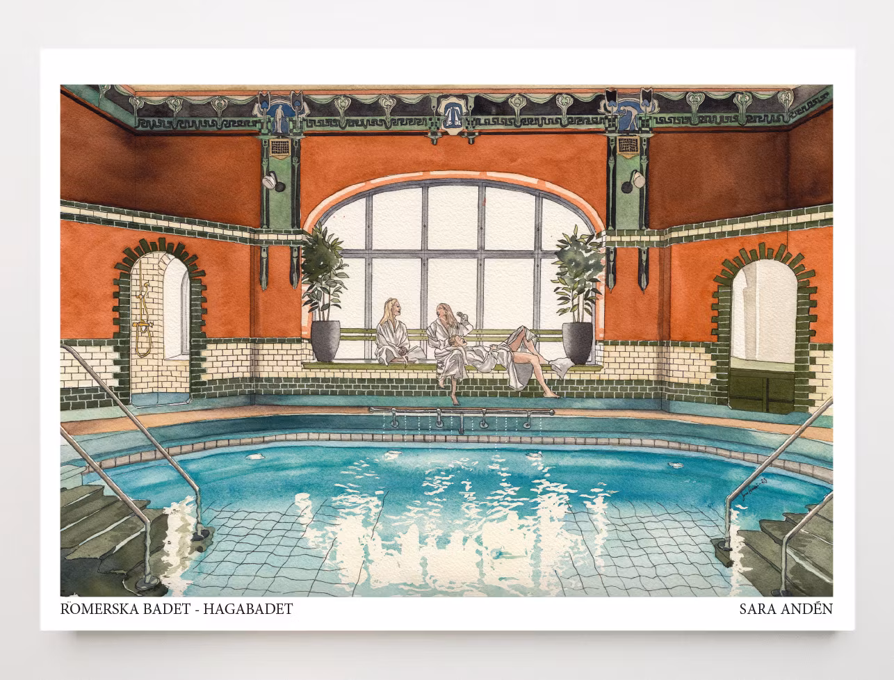 Romerska badet Miniprint