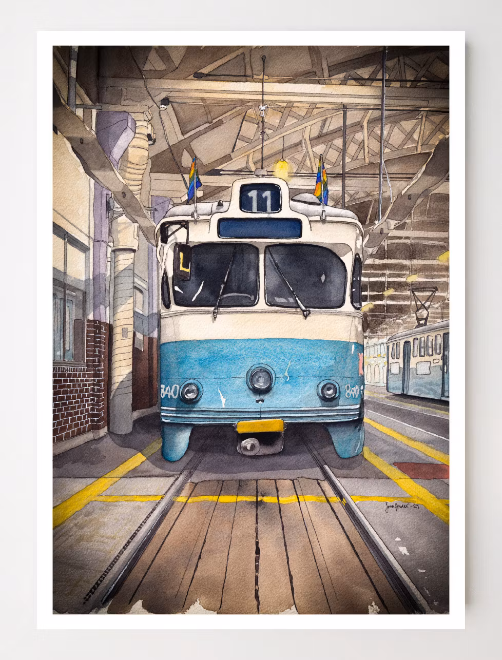 Vila i Vagnhallen Miniprint
