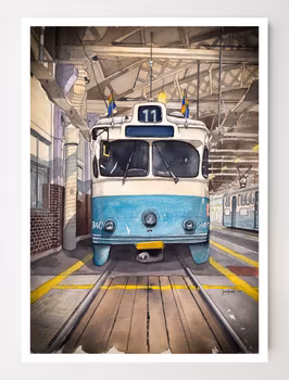 Vila i Vagnhallen Miniprint