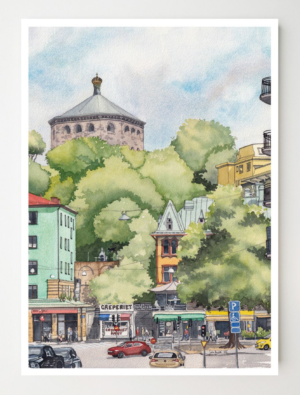 Linnégatan 32 Konstkort