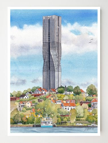 Slottsberget/Karlatornet Konstkort