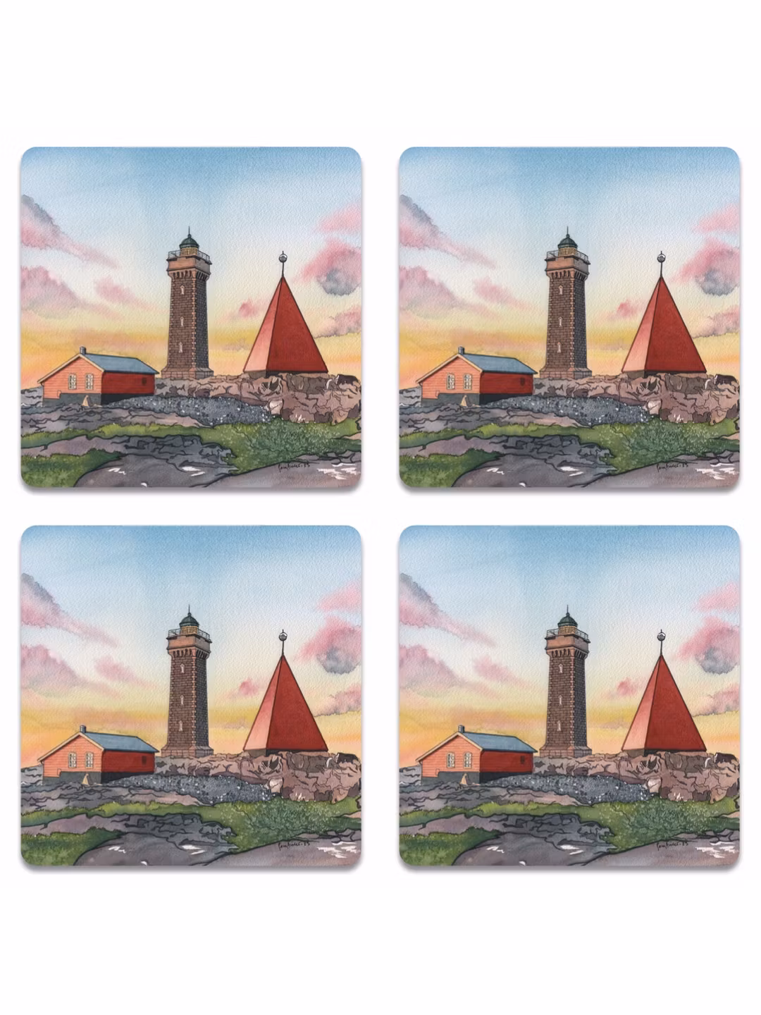 Glasunderlägg 4-pack Vinga