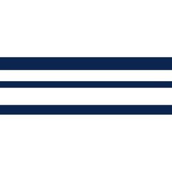 Vattenlinjestripe 90mm Vit