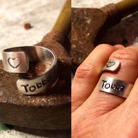 Handstansad aluminiumring