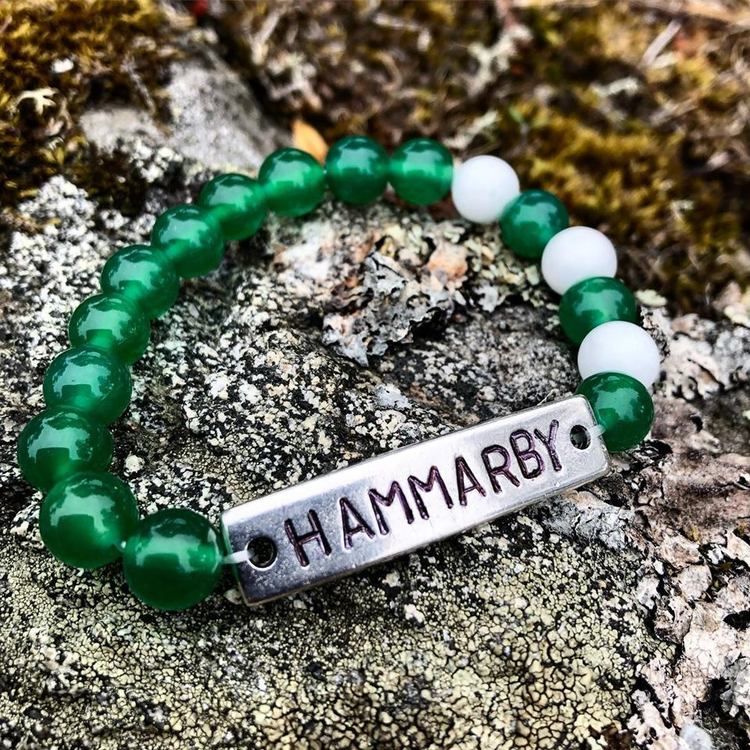 Pärlarmband med stansbricka