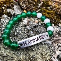 Pärlarmband med stansbricka