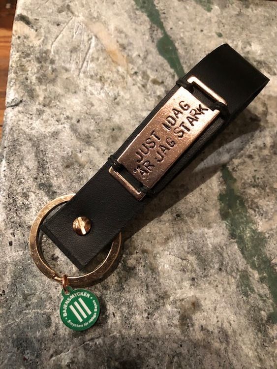 Nyckelring med stansbricka
