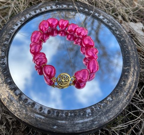 Bubbelgumsrosa sötvattensbumblingar